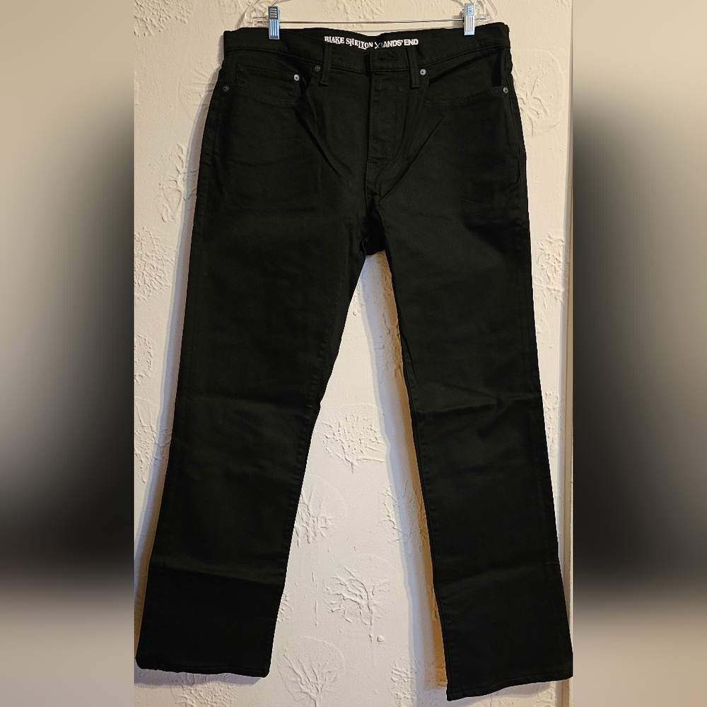 NWT Men's Blake Shelton Lands' End Relaxed Fit Jeans 36x28